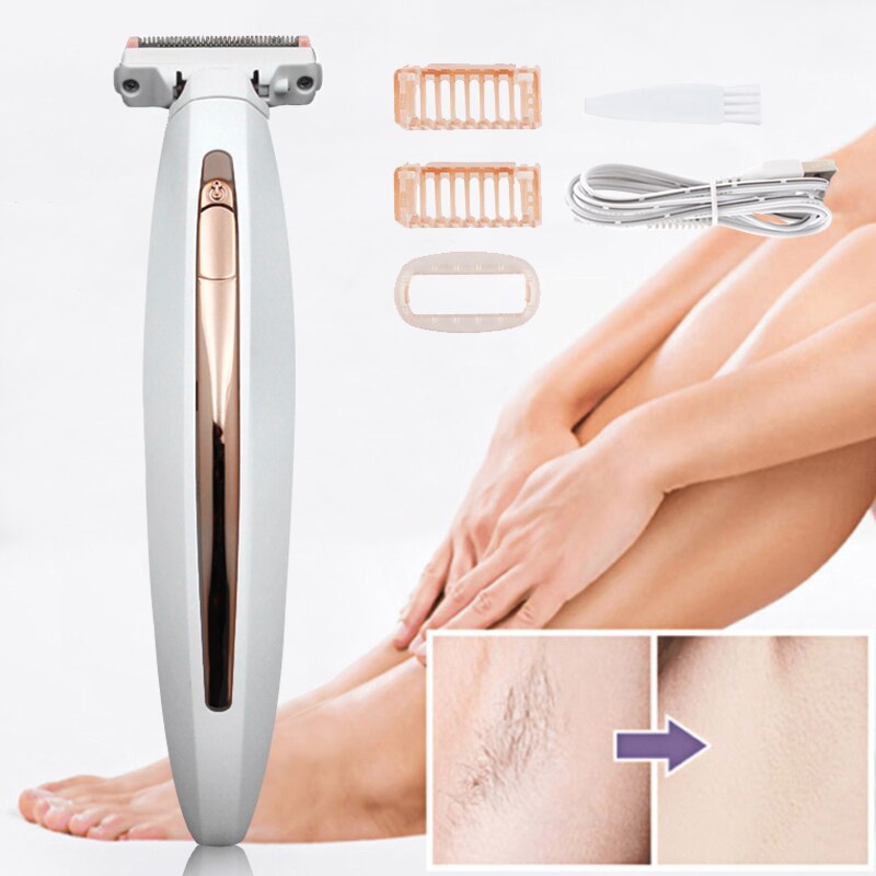 RASOIO DONNA DEPILATORE PELI GAMBE ELETTRICO RICARICABILE RASOIO DONNA