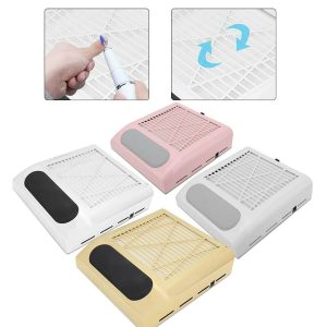 ASPIRATORE POLVERI DA TAVOLO UNGHIE NAIL ART MANICURE PROFESSIONALE  80W