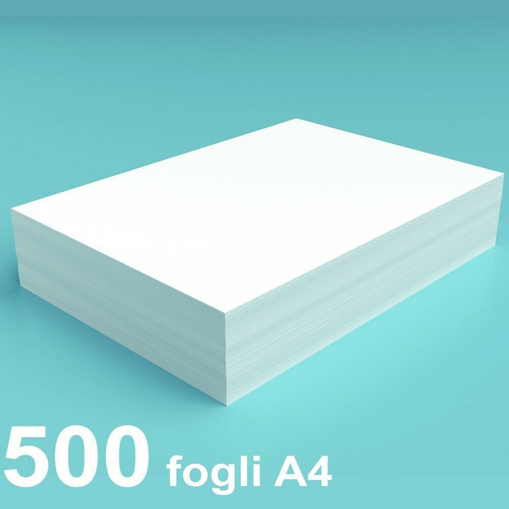 CARTA A4 80 GRAMMI ULTRA BIANCA STAMPANTE FOTOCOPIE 1 PACCO DA 500 FOGLI a4 - immagine 2