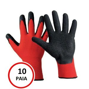 10 PAIA GUANTI DA LAVORO IN NITRILE /NYLON MISURA 9/10/11 CONFEZIONI 10 PAIA